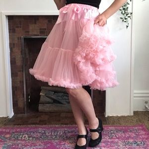 Pink Fluffy Petticoat Skirt